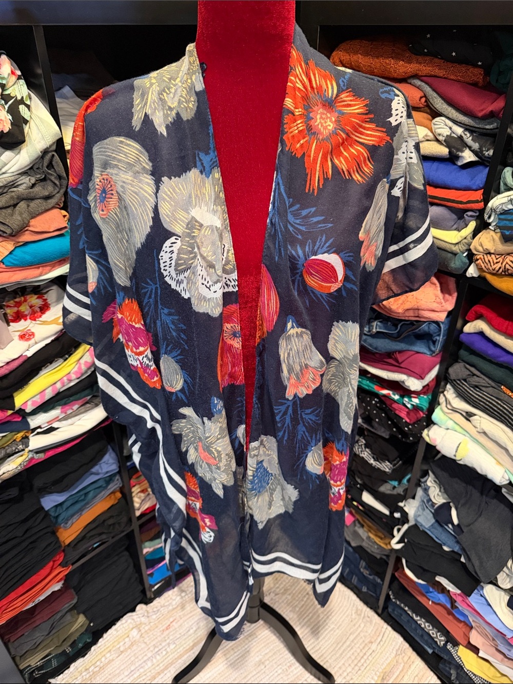 #593. 🪷 floral kimono swim cover. One size